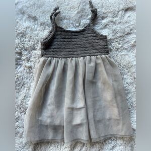 Zara Tulle Crocheted Dress ￼